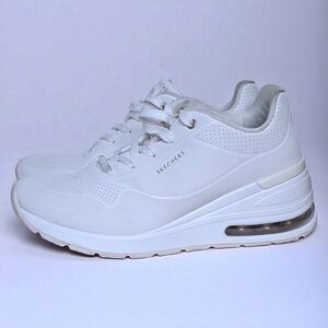 Skechers Million Air Elevated Air White Lace Up Trainer Sneakers Women's Size 10